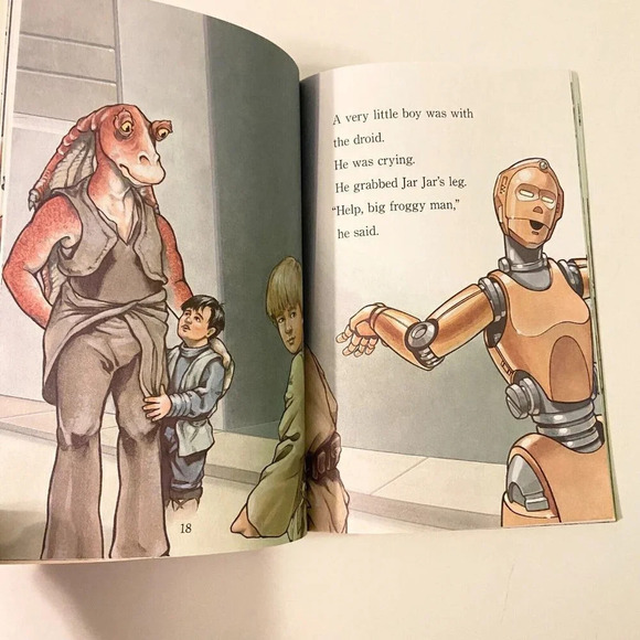 Vintage 1999 Anakin To The Rescue Star Wars Episode 1 Book with Stickers - Picture 16 of 16